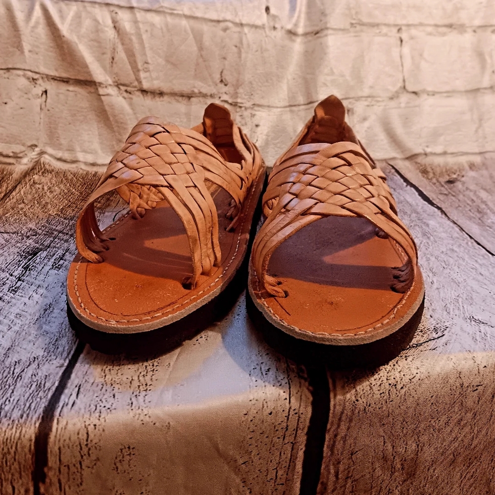 Women's Tan Braided Sandals